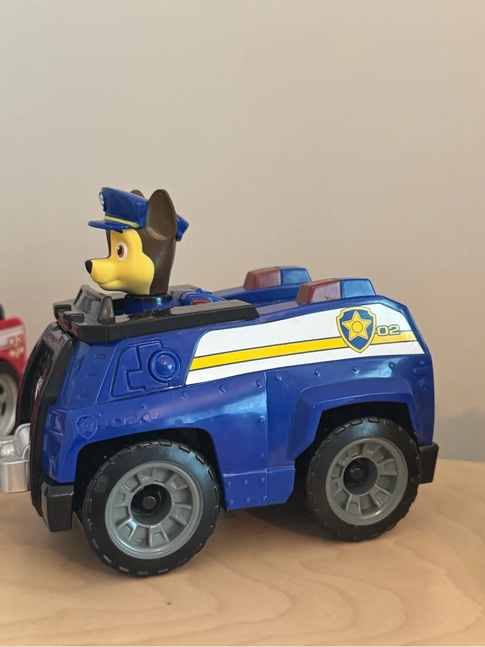 Paw Patrol Trio: Red Fire Engine, Blue Police Cruiser, Yellow Bulldozer